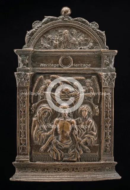 The Dead Christ between the Virgin and Saint John, c. 1500. Creator: Unknown.