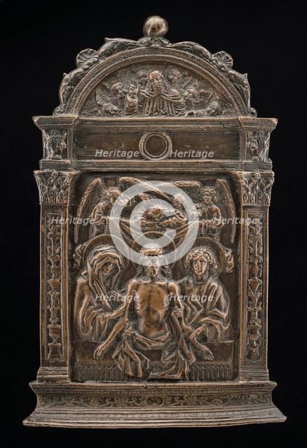 The Dead Christ between the Virgin and Saint John, c. 1500. Creator: Unknown.