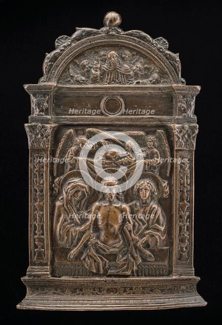 The Dead Christ between the Virgin and Saint John, c. 1500. Creator: Unknown.