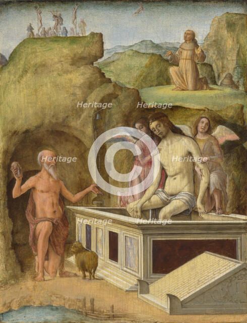 The Dead Christ, c. 1490. Creator: Ercole de' Roberti, (Ercole Ferrarese) (c. 1450-1496).