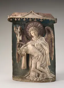 The Dead Christ Supported by an Angel (The Trinity), c. 1440. Creator: Unknown