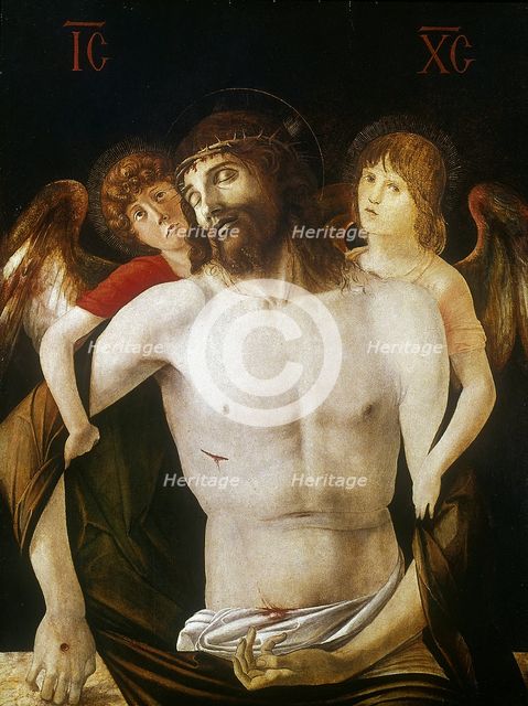 'The Dead Christ Supported by Angels', 1465-1470. Artist: Giovanni Bellini