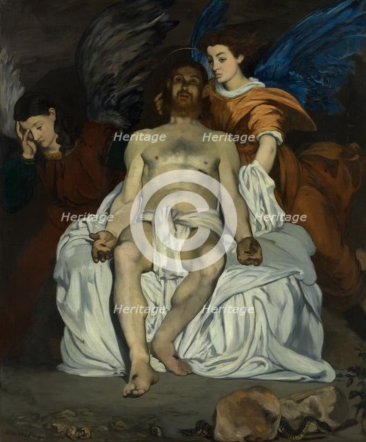 The Dead Christ with Angels, 1864. Creator: Edouard Manet.