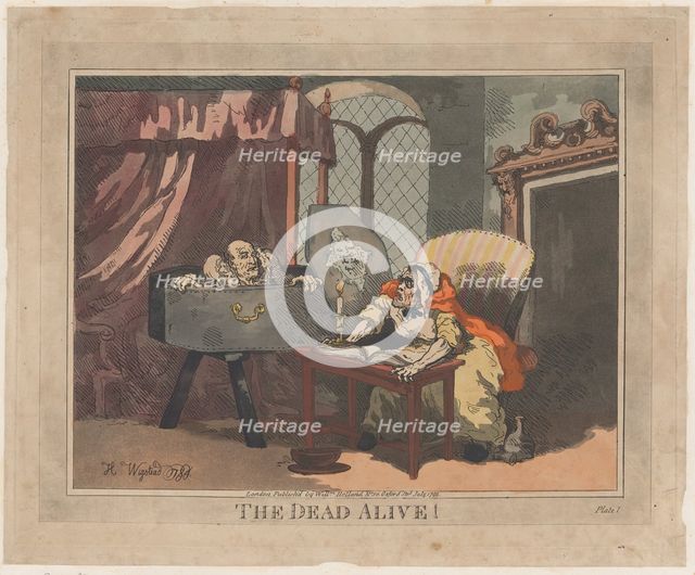 The Dead Alive!, July 1795., July 1795. Creator: Thomas Rowlandson.