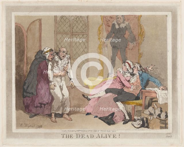The Dead Alive!, July 1795., July 1795. Creator: Thomas Rowlandson.