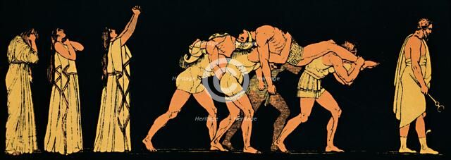 'The Dead Brothers', 1880. Artist: Flaxman.