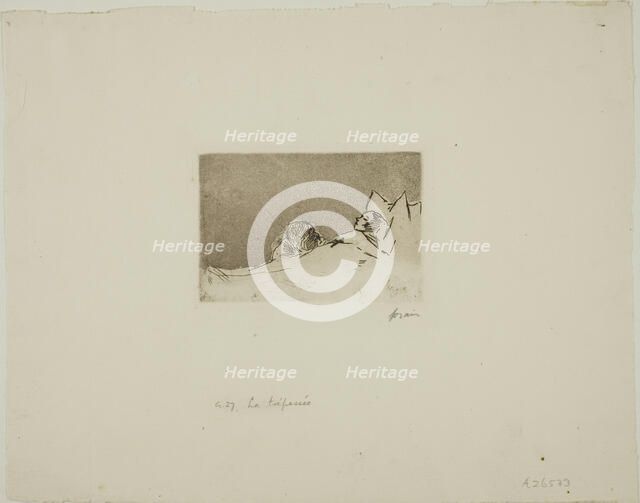 The Dead Girl, 1884. Creator: Jean Louis Forain.