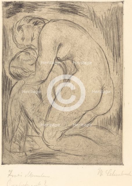 The Dead Man (Der tote Mann), 1915. Creator: Wilhelm Lehmbruck.