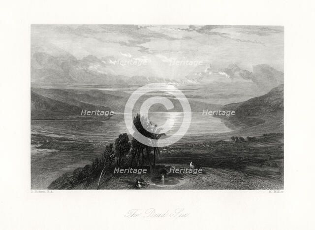 'The Dead Sea', 19th century. Artist: W Miller