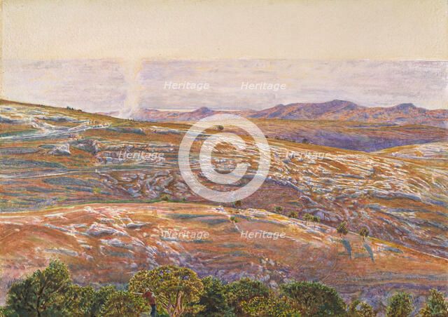 The Dead Sea from Siloam, 1861.  Creator: William Holman Hunt.