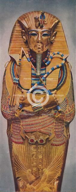 'The Dead Pharoah's Golden Coffin', c1935. Artist: Unknown.