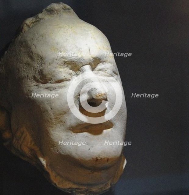 The death mask of Richard Wagner, 1883.