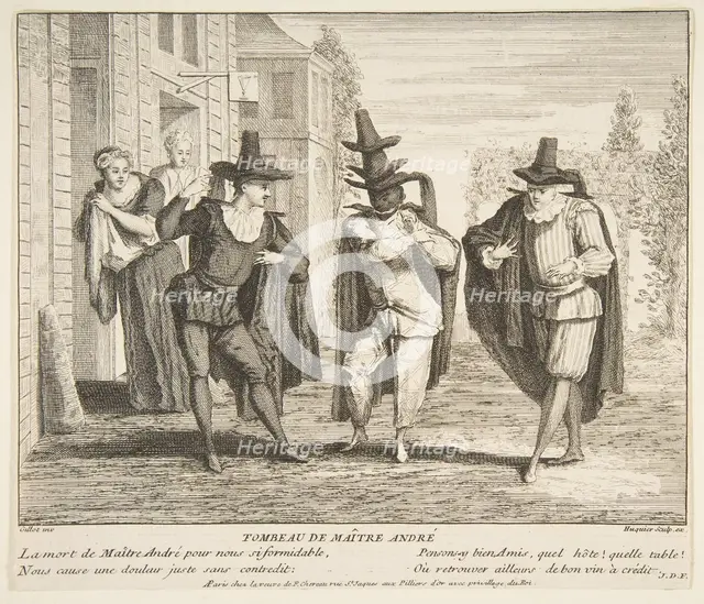 The Death of Maitre Andre.n.d. Creators: Claude Gillot, Jacques Gabriel Huquier.