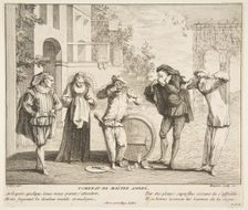 The Death of Maitre Andre.n.d. Creators: Claude Gillot, Jacques Gabriel Huquier