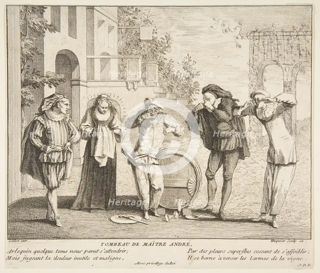 The Death of Maitre Andre.n.d. Creators: Claude Gillot, Jacques Gabriel Huquier.