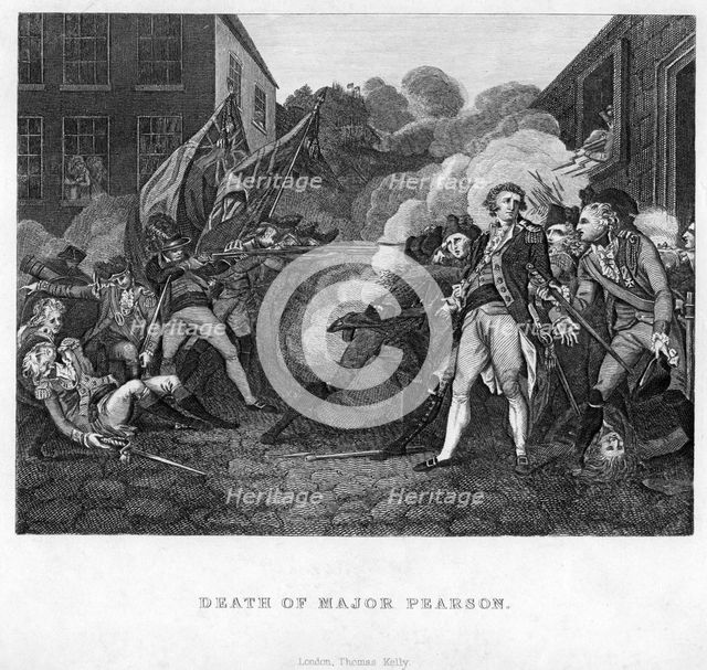 'The Death of Major Pearson', c1782-c1784. Artist: Unknown