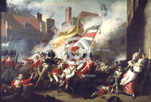 'The Death of Major Peirson, 6 January 1781', 1783.  Artist: John Singleton Copley
