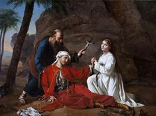 The Death of Malek-Adhel, 1814. Creator: Davin-Mirvault, Césarine Henriette (1773-1844)