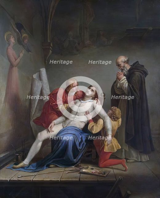 The Death of Masaccio, 1817. Creator: Auguste Couder.