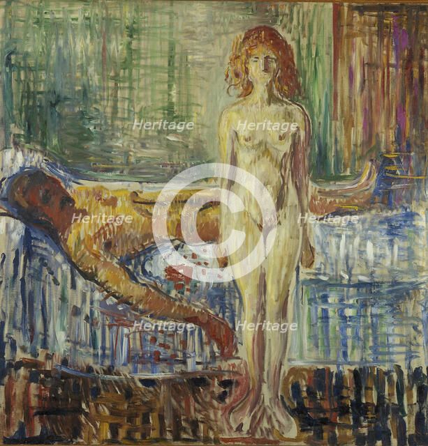 The Death of Marat II. Artist: Munch, Edvard (1863-1944)