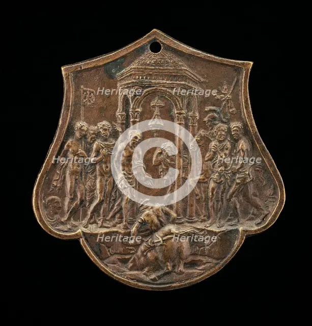 The Death of Marcus Curtius, second half 15th century. Creator: Master IO.FF..
