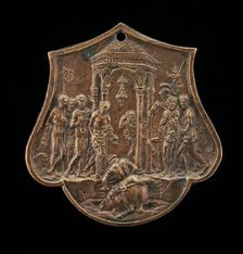 The Death of Marcus Curtius, second half 15th century. Creator: Master IO.FF.