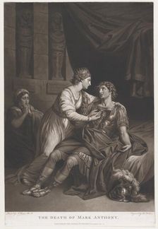 The Death of Mark Antony (Shakespeare, Antony and Cleopatra, Act 4, Scene 15), ..., January 1, 1780. Creator: Thomas Watson