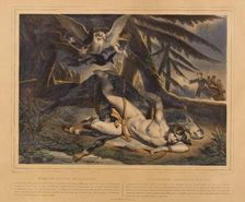 The Death of Mazeppa, 1839. Creator: Boulanger, Louis Candide (1806-1867)