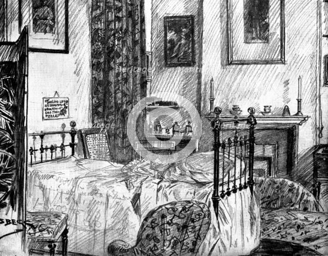 The Death of Mr. Gladstone: ...bed-room, in which Mr. Gladstone died..., 1898. Creator: Unknown.