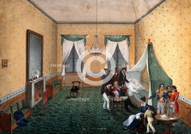 The death of Napoleon Bonaparte, 1821. Creator: Unknown.