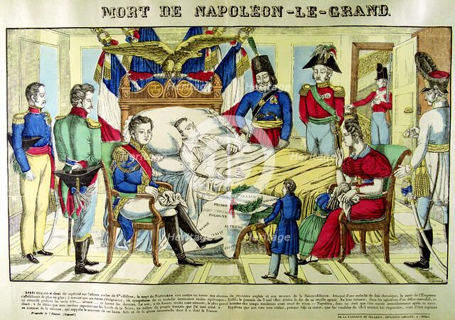 'The Death of Napoleon the Great',  5 May 1821, 1825. Artist: Unknown