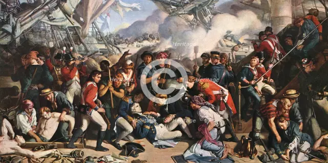 'The Death of Nelson', 1805, (1859-1864). Artist: Daniel Maclise