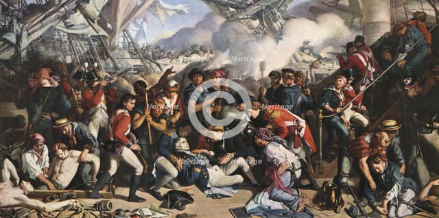 'The Death of Nelson', 1805, (1859-1864). Artist: Daniel Maclise