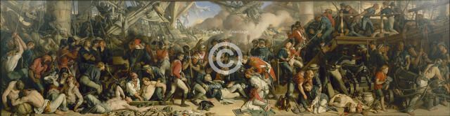 The Death of Nelson, 1859-1864. Artist: Maclise, Daniel (1806-1870)