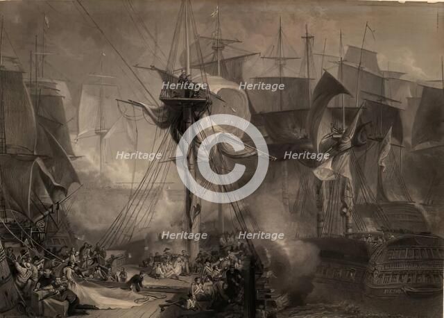 The Death of Nelson at Battle of Trafalgar. Creator: JMW Turner.