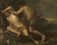 The Death of Abel, 17th century. Creator: Anon