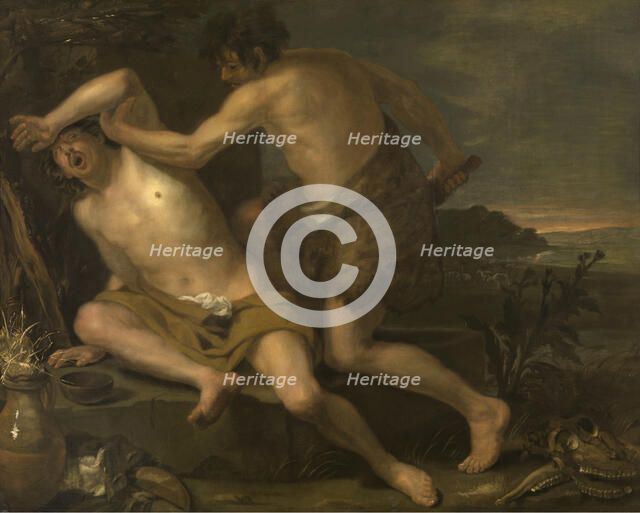 The Death of Abel, 17th century. Creator: Anon.