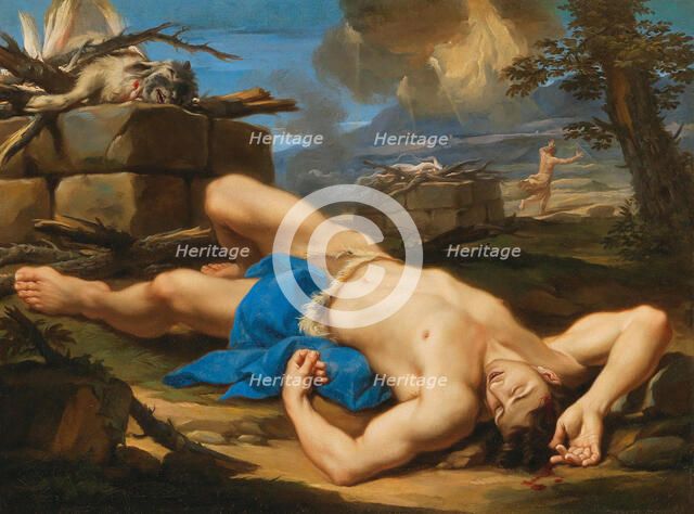 The Death of Abel. Creator: Milani, Aureliano (1675-1749).