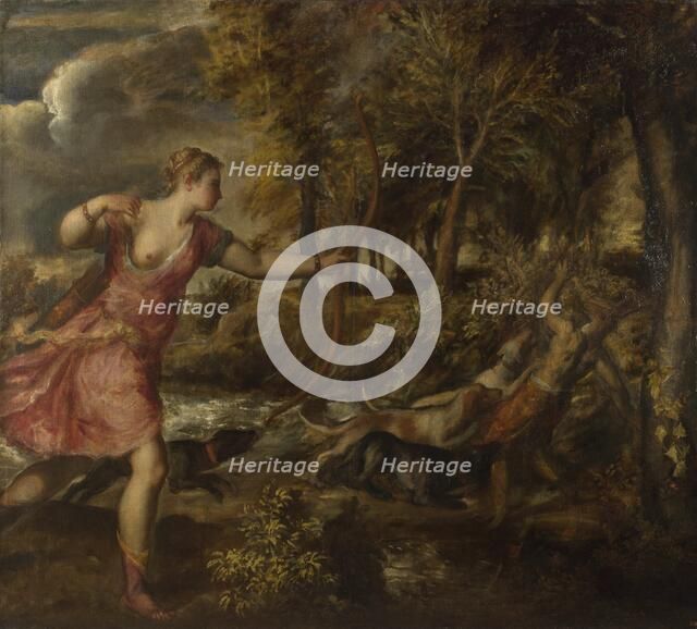 The Death of Actaeon, ca 1559-1575. Artist: Titian (1488-1576)
