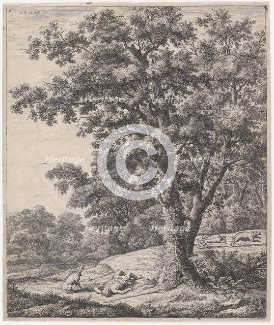 The Death of Adonis, 17th century. Creator: Anthonie Waterloo.