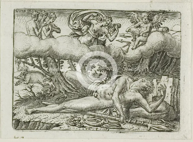 The Death of Adonis, n.d. Creator: Etienne Delaune.