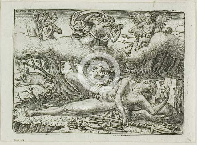 The Death of Adonis, n.d. Creator: Etienne Delaune.
