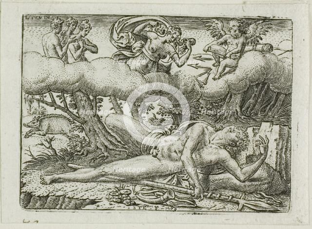 The Death of Adonis, n.d. Creator: Etienne Delaune.