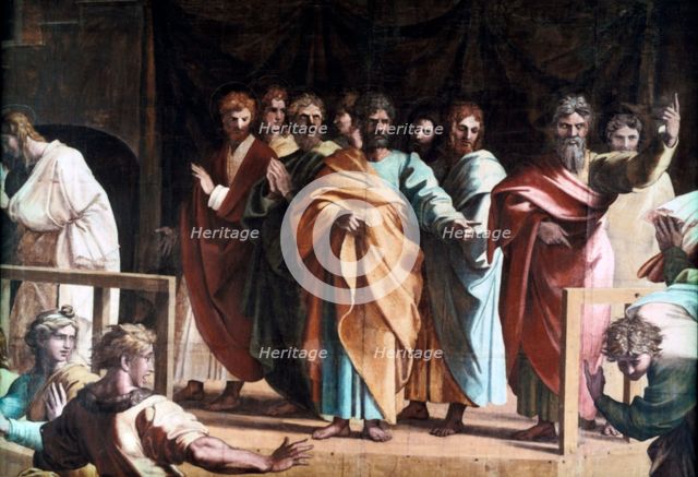'The Death of Ananias', 1515. Artist: Raphael