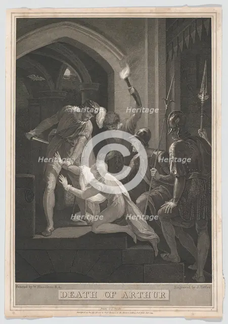 The Death of Arthur, 1793. Creator: James Fittler.