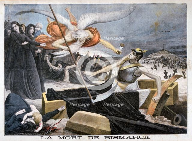 The death of Bismarck, 1898.  Creator: F Meaulle.
