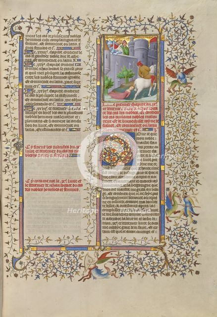 The Death of Brunhilde, Queen of France; Des cas des nobles hommes et femmes, about 1413-1415. Creator: Boucicaut Master.