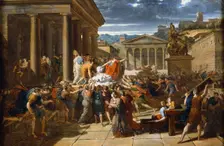 The Death of Caesar 44 BC (c1780-1832). Artist: Guillaume Lethiere