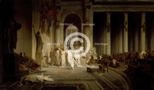 The Death of Caesar, 1859-1867. Creator: Jean-Leon Gerome.