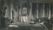 The Death of Caesar. (Julius Caesar) c1870. Artist: JC Armytage